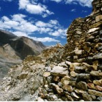 The remains of a large citadel in Guge