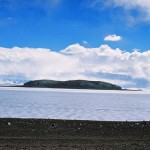 Semo Do, the biggest island in Lake Nam Tsho