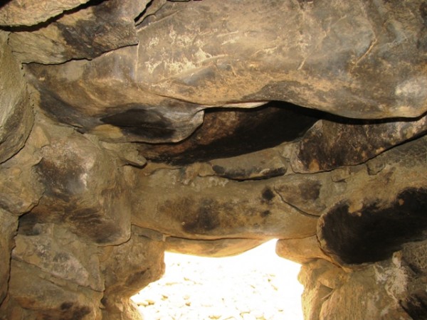 Fig.8: The robustly constructed interior of a chorten at Shernos, upper Ladakh. Photo by Quentin Devers