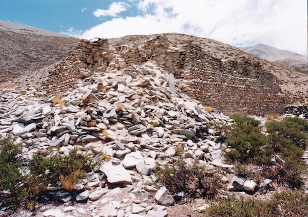 Fig. 12: The temple-tomb of the Tower complex. Within its extremely thick walls are two burial chambers. 