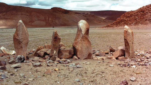 Fig. 11. Here is a row of ancient standing stones that can hold its own with modern sculpture