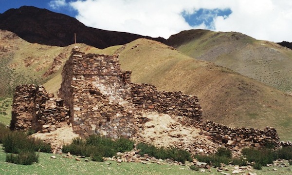 Fig. 3. A rebuilt all-stone corbelled two-story temple