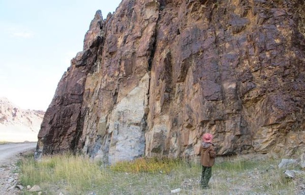 Fig. 12. Pictured here is the site of Luring Nakha (Lu-ring sna-kha), Ruthok.  