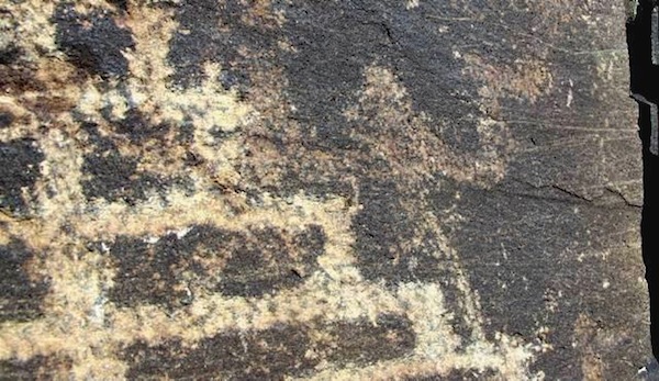 Fig. 5. A Bactrian camel on the right side of the graduated base of the chorten.