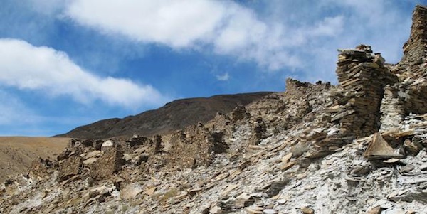 Fig. 4. The sprawling citadel from the southeast. Not much more than half of this once very substantial installation is visible in the photograph. 