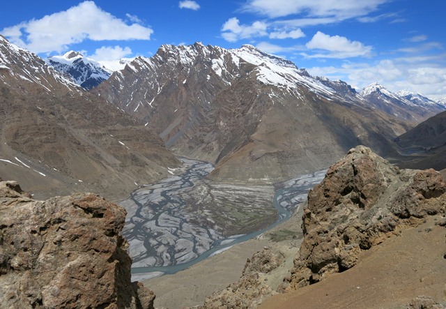 Fig. 3. The confluence of the Spiti and Pin rivers