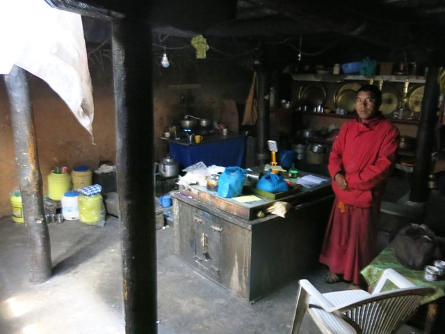 Fig. 9. The old kitchen of Lochen Rinpoche, Key monastery.