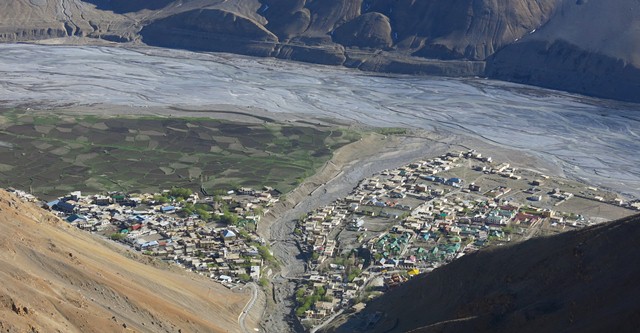 Fig. 25. A view of Kaza from high above the town.