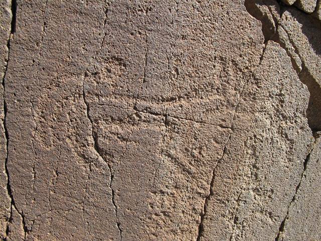 Fig. 9. Feline in the rock art of Ruthok. Protohistoric period.