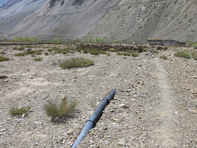 Fig. 15. An area that had many rock art boulders recently cleared for development of orchards, Sumra.