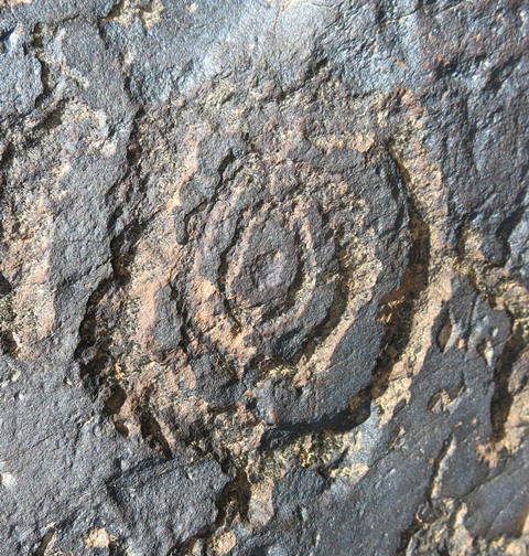 Fig. 11.46. A concentric circle design (7 cm in diameter). Protohistoric period.