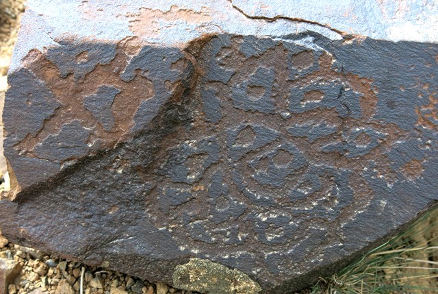 Fig. 20.29. Complex curvilinear geometric (11 cm high). Note the dots in the center of various curved cells. Iron Age.