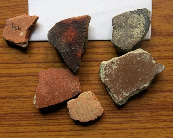 Fig. 10. A variety of sherds from Poh. A funerary function for some of these ceramics may be indicated.
