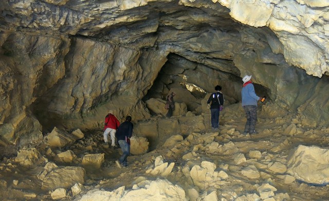 Fig. 28.2. Members of the Spiti Antiquities Expedition exploring Sinmo Khadang.