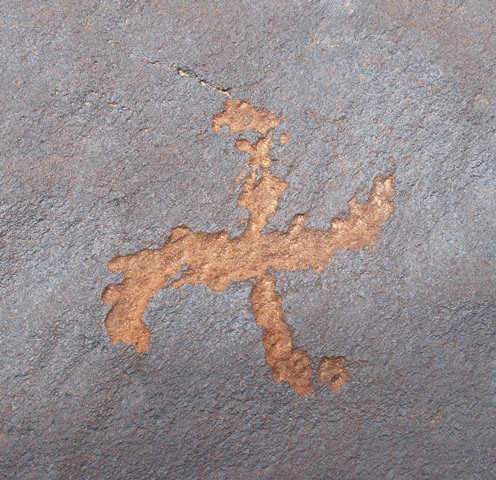 Fig. 32. Solitary swastika, western Changthang. Found at same site as fig. 31. Probably Iron Age.