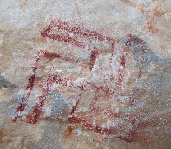 Fig. 78. Double-lined counterclockwise swastika, eastern Changthang.